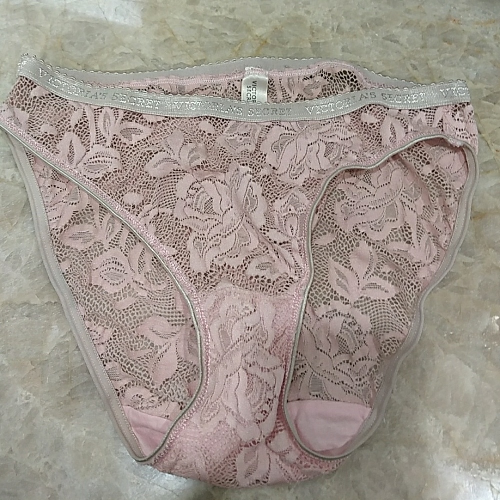 Victoria Secret Pink sheer lace undies large